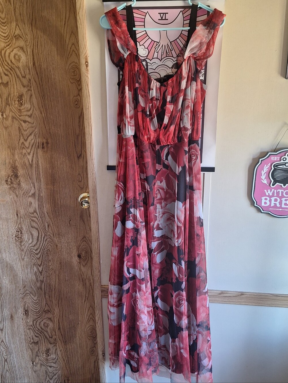 Rose Floral Maxi Dress
